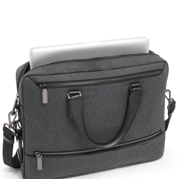 #98 NWT - Harrison Avondale Top Zip Brief - Charcoal - Picture 2 of 16